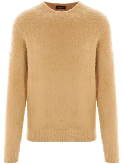 Roberto Collina Brushed-finish Jumper In Brown