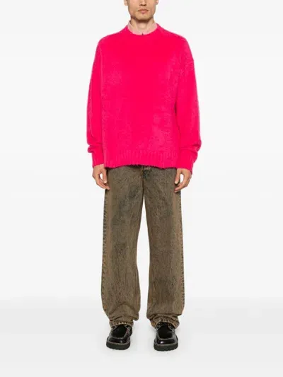 Roberto Collina Brushed Sweater In Pink