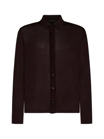 Roberto Collina Collared Button In Brown