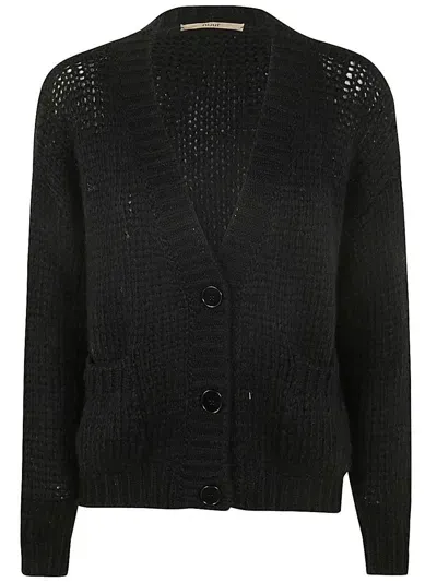 Roberto Collina Long Sleeves Over Cardigan Clothing In Black