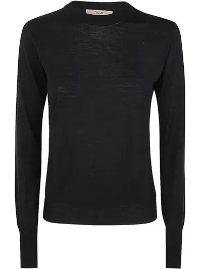 Roberto Collina Long Sleeves Round Neck Sweater Clothing In Black