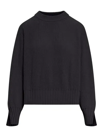 Roberto Collina Oversized Sweater In Black