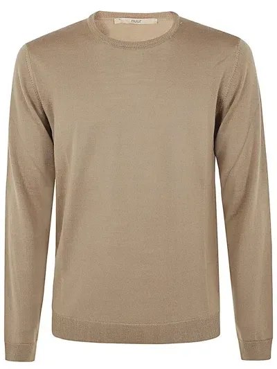 Roberto Collina Round Neck Pullover Clothing In Brown