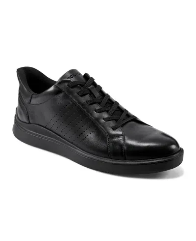 Rockport Men Tristen Step Activated Lace Up Sneaker In Black Leather