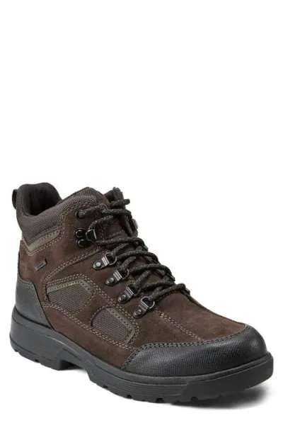 Rockport Ronan Waterproof Sneaker In Dark Brown Multi