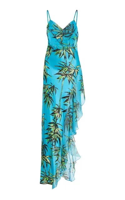 Rodarte Exclusive Printed Silk Midi Dress In Multi