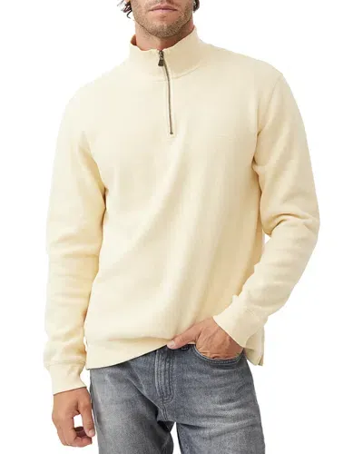 Rodd & Gunn Alton Ave Quarter Zip Sweater In Lemon