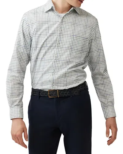 Rodd & Gunn Brookdale Button Front Shirt In Sky