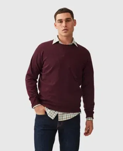 Rodd & Gunn Christchurch Knit In Claret