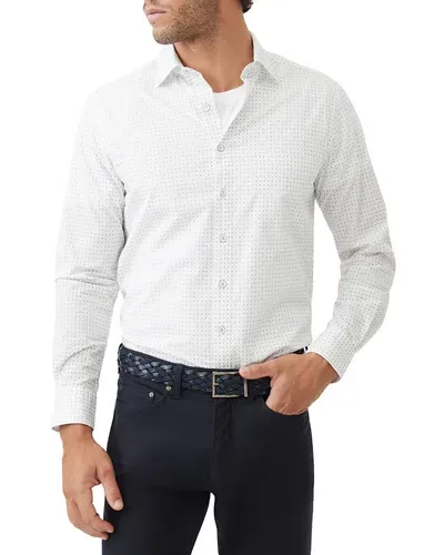 Rodd & Gunn Lambton Button Front Shirt In Snow