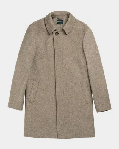 Rodd & Gunn Men's Mt Florence Melton Wool Coat In Fawn