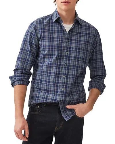 Rodd & Gunn Monavale Slim Sports Fit Plaid Shirt In Midnight