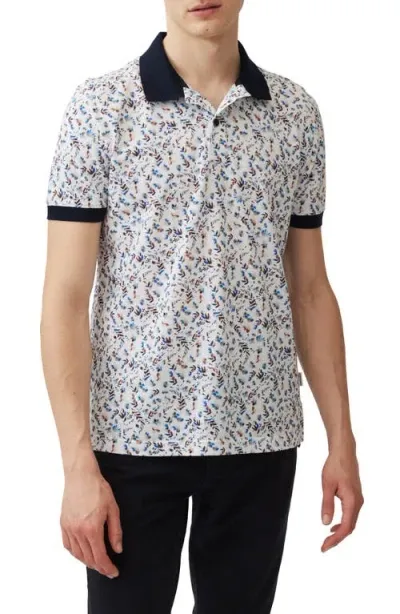 Rodd & Gunn Chamberlins Island Floral Polo In Ink