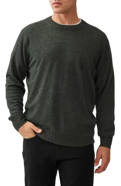 Rodd & Gunn Christchurch Wool & Cashmere Crewneck Sweater In Oakmoss