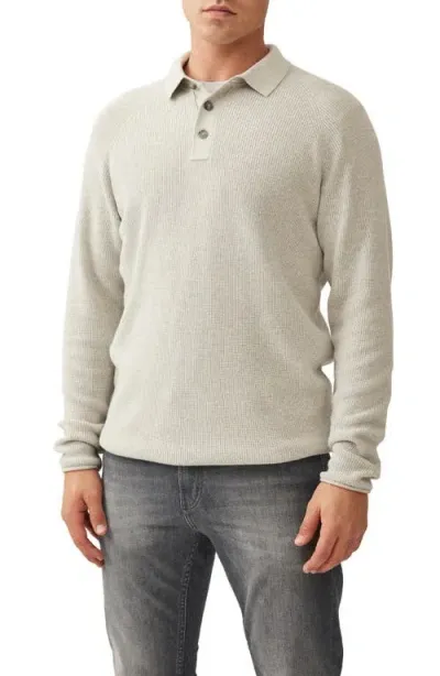 Rodd & Gunn Eastern Bush Regular Fit Knit Long Sleeve Polo Shirt In Grey Marle