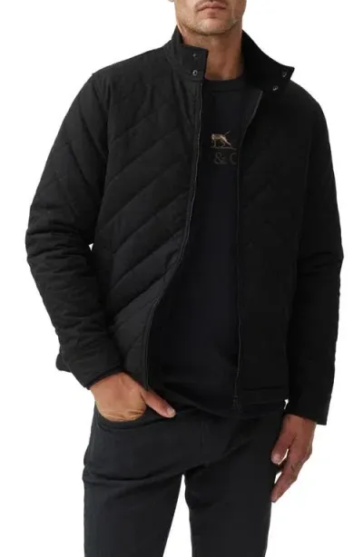 Rodd & Gunn Fenwick Quilted Jacket In Nero