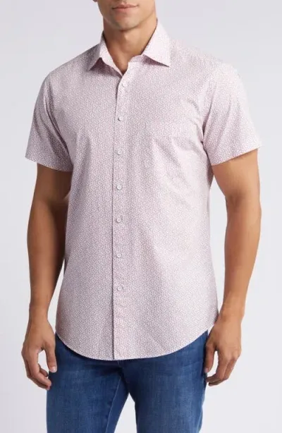 Rodd & Gunn Grassy Hills Short Sleeve Button-up Shirt In Rosewater