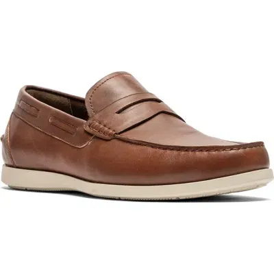 Rodd & Gunn Gordons Bay Boat Shoe In Cognac 2.0