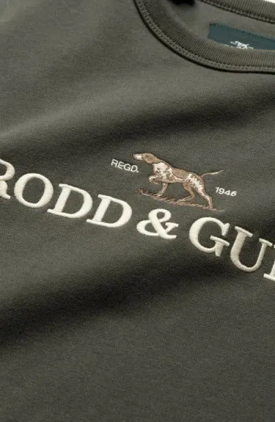 Rodd & Gunn Logo Embroidered Crewneck Sweatshirt In Loden