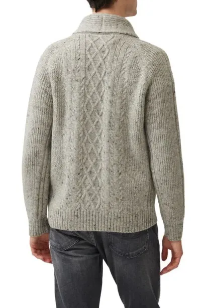 Rodd & Gunn North East Valley Wool Shawl Collar Cardigan In Vapour