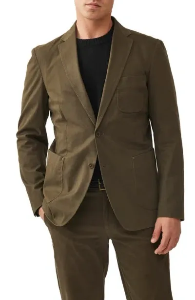 Rodd & Gunn Woodlands Solid Stretch Cotton Sport Coat In Forest