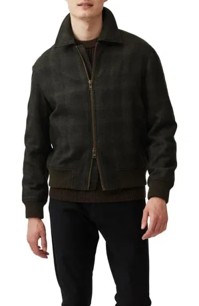 Rodd & Gunn Wool Blend Bomber Jacket In Raven