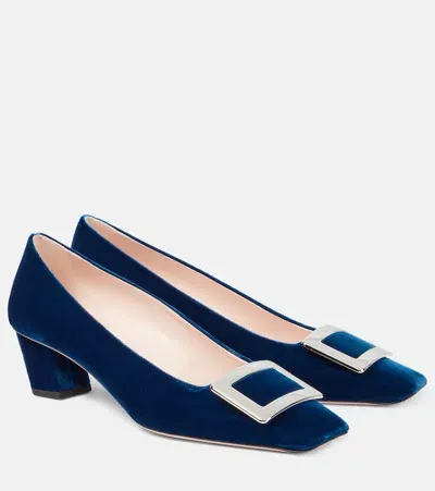 Roger Vivier Belle Vivier 45 Pumps In Blue