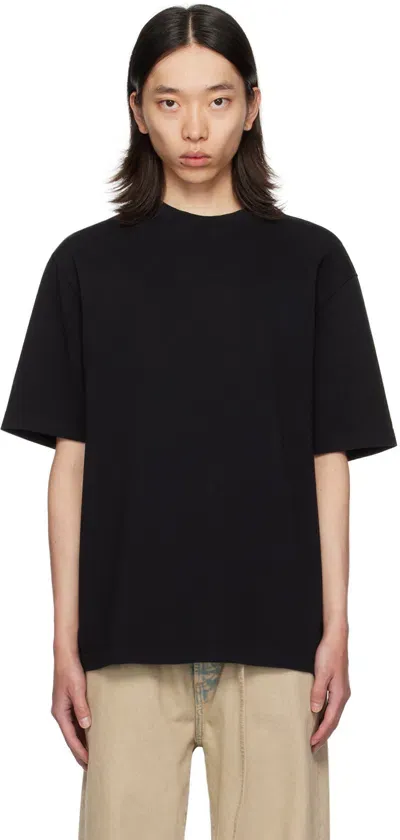 Rohe Black Oversized T-shirt In 001 Black