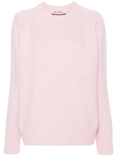 Rohe Crew-neck Jumper In Pink