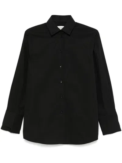 Rohe Double-cuff Shirt In Black