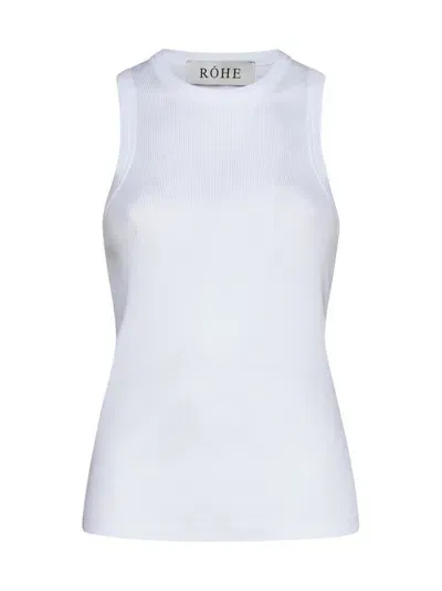 Rohe Róhe Ribbed Tank Top In White