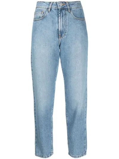 Rohe Tapered Cropped Jeans In Blue