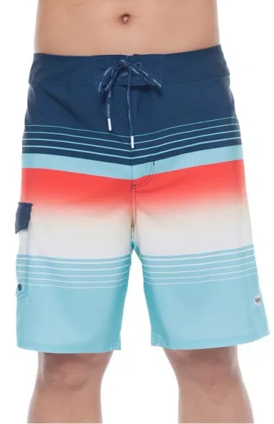 Rokka&rolla 4-way Stretch Performance Board Shorts In Hawaiian Slush