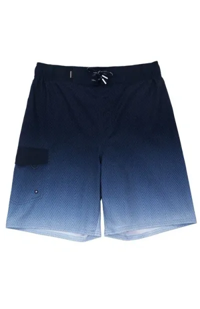 Rokka&rolla Quick-dry Swim Trunks With Elastic Waist In Navy