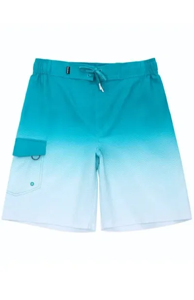 Rokka&rolla Quick-dry Swim Trunks With Elastic Waist In Sky