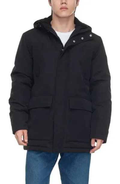 Rokka&rolla Ultimate Winter Parka With Fleece-lined Hood In Black