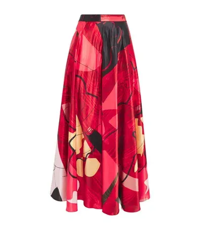 Roksanda Silk Ameera Skirt In Multi