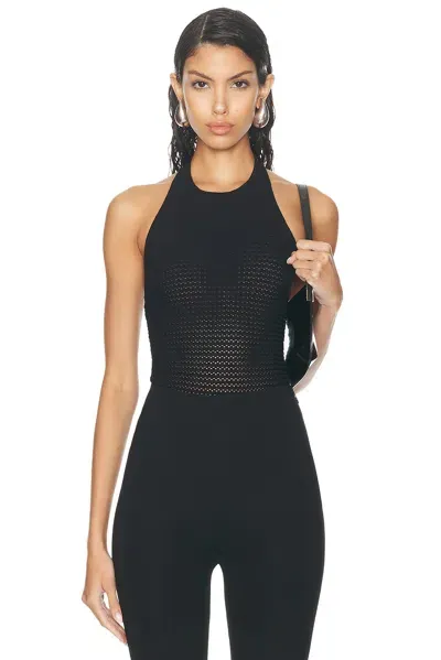 Roland Mouret Knit Bodysuit In Black