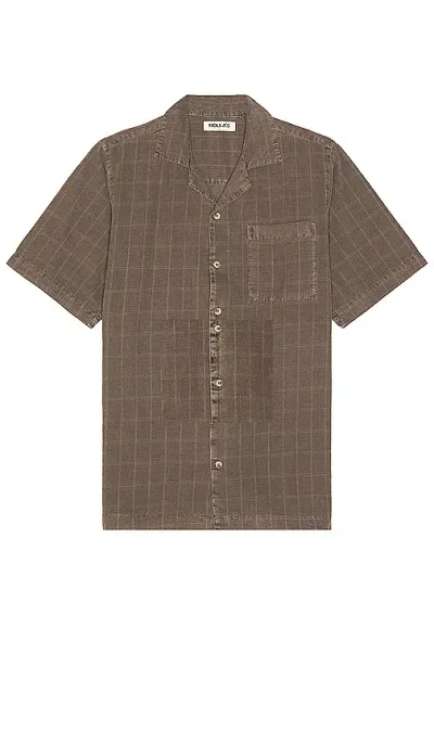 Rolla's Tile Cord Bowler Shirt In Brown