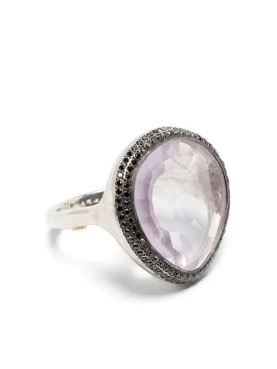 Rosa Maria Sterlingsilber-ring Mit Amethyst In Metallic