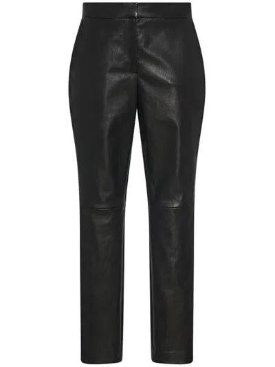 Rosetta Getty Cropped Skinny Trousers In Black