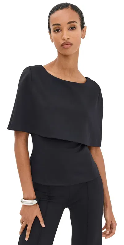 Rosetta Getty Fitted Cape Top Black