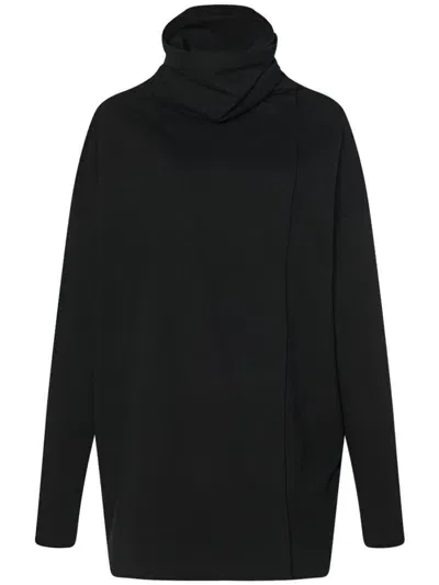 Rosetta Getty Funnel-neck Cardigan In Black