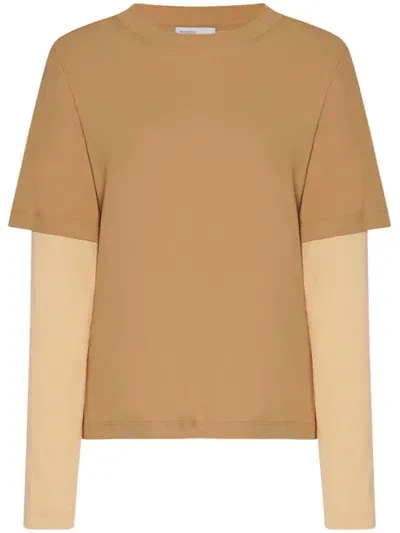 Rosetta Getty Layered T-shirt In Brown