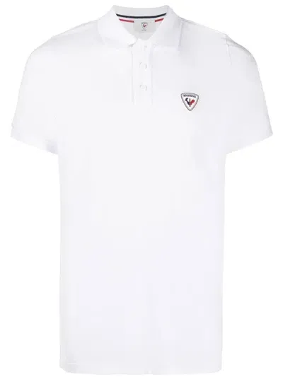 Rossignol Logo-crest Cotton Polo-shirt In White