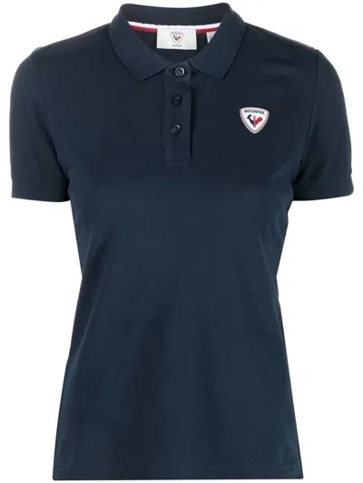 Rossignol Logo-patch Polo-top In Blue