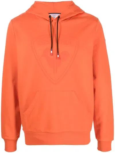 Rossignol Logo-print Cotton Hoodie In Orange