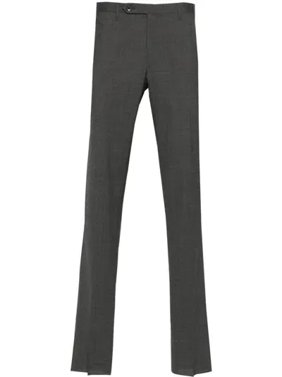 Rota Pressed-crease Tailored Trousers In Grau