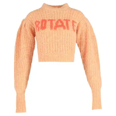 Rotate Birger Christensen Wool Sweater In Orange