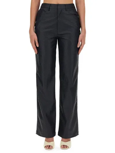 Rotate Birger Christensen Straight Leg Pants In Blue